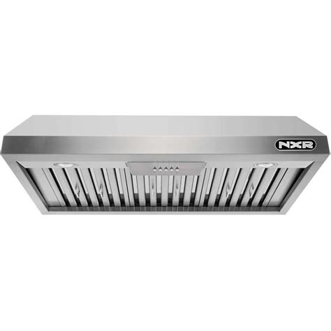 nxr under cabinet stainless steel range hood with led lights|nxr 30 inch range hood.